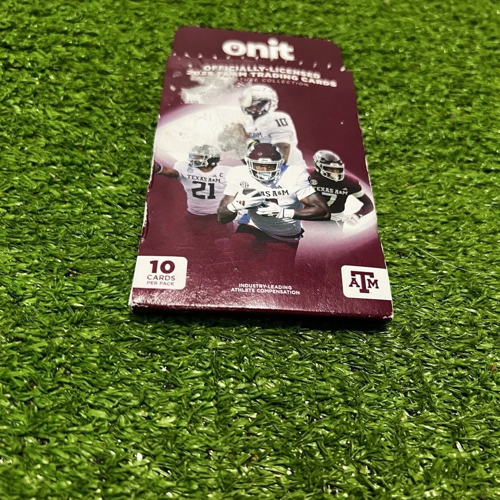 Texas A&M Collectibles 2025 CFP Aggie Football Trading Cards NIL Fund TAMU 10 Pk